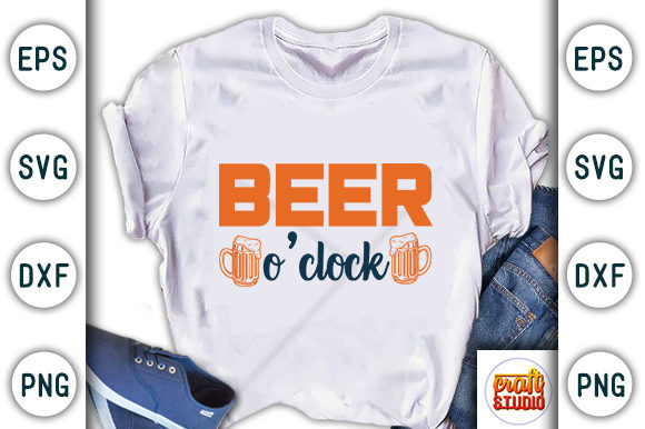 Beer O Clock: Graphics for T-Shirt Designs & Content Publishing