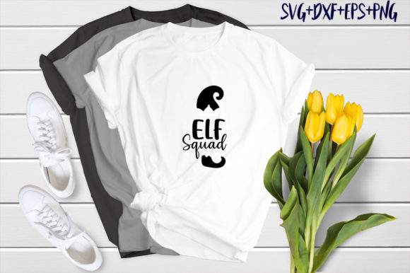 Christmas Elf Squad: Graphics & T-Shirt Designs