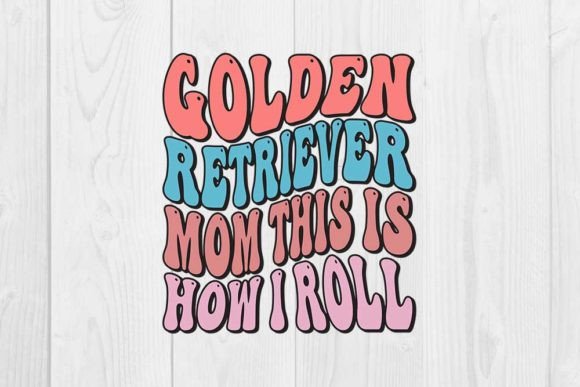 Golden Retriever Mom Graphics & T-Shirt Designs