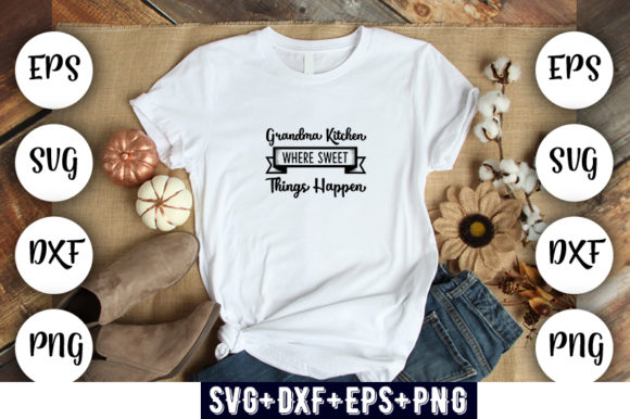 Grandma Kitchen Graphics & T-Shirt Designs