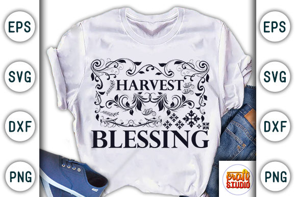Harvest Blessing: A Thoughtful Thanksgiving Embroidery Design