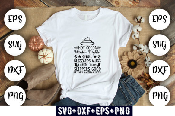 Hot Cocoa Snow Blizzards Graphics for T-Shirt Designs