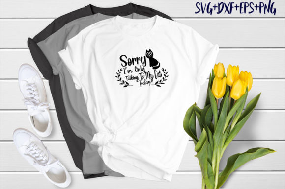Sorry I’m Only Talking to My Cat Today Graphics