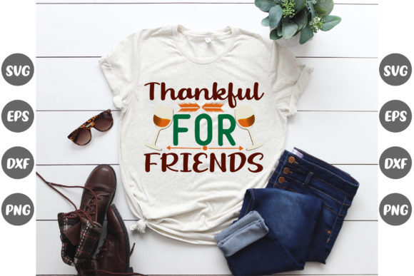 Thankful for Friends Thanksgiving Quotes Graphics