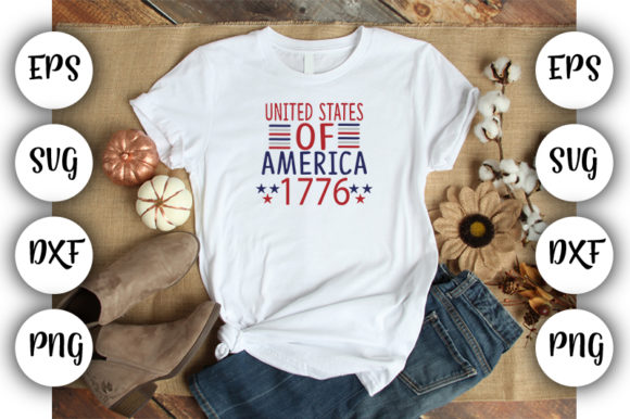 United States of America 1776 Graphics